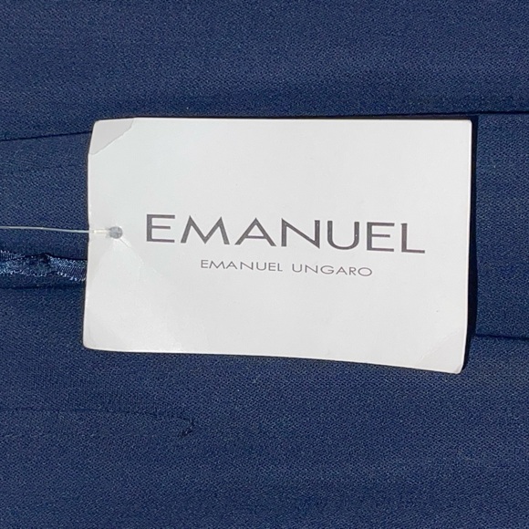 NWT Emanuel Ungaro wool blend trousers- slacks. Size 14/48 # C2251 vintage? - Picture 7 of 8